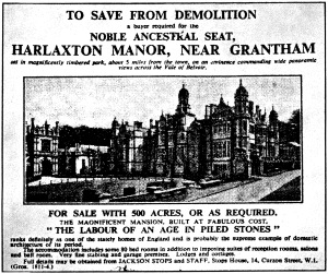 Demolition advert