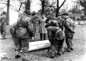 The photograph above was taken in early 1944, in the weeks preceding D-Day, when the Division was inspected by King George VI. At this time the Manor was home to the 250 Light Composite Company of the Royal Army Service Corps. 