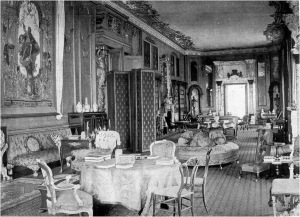 The Long Gallery in Pearson Gregory era from The Ladies Field, 10 March, 1906