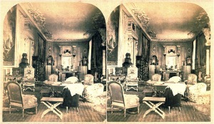 The Long Gallery: a stereograph dated late 19th century
