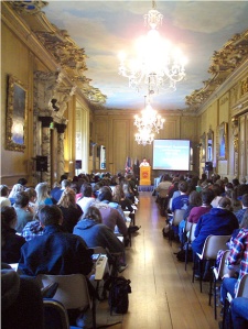 A British Studies lecture taking place in the Long Gallery