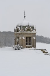 Snowy gazebo by Linda Dawes, 2013