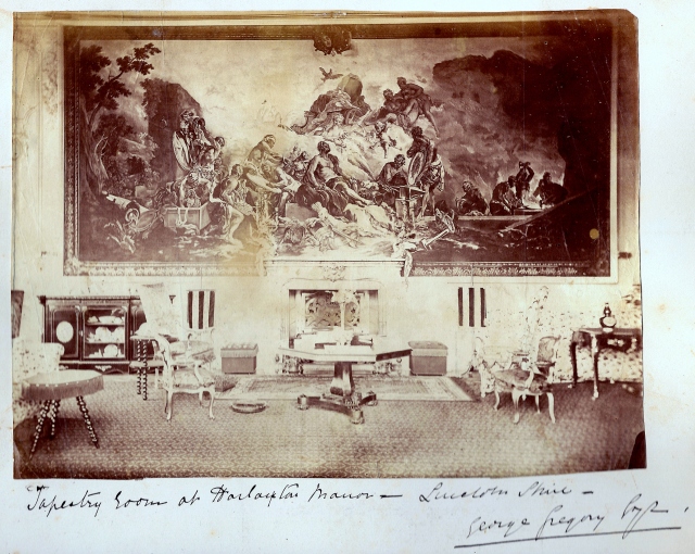 Tapestry Room. From a Gregory family album, 1855-60.